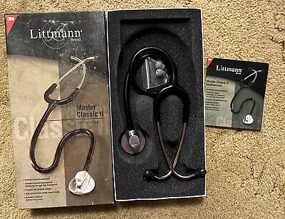 Buy Littmann Stethoscope Classic II 3M-Made In USA Black • 69.99$