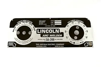 Buy MIRRORED STAINLESS STEEL FACEPLATE Lincoln Welder SA-200 Redface (M10926) • 125$