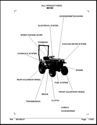 Buy 6100 TRACTOR PARTS ASSEMBLY MANUAL CATALOG EXPLODED VIEWS #'s KUBOTA B6100DT • 21.82$