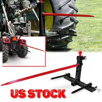 Buy 3000 Lbs Cat 1 Tractor 3 Point Trailer Hitch 49  Hay Bale Spear 2x17  Stabilizer • 269.99$