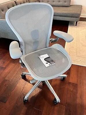 Buy BRAND NEW Upgraded Herman Miller Aeron Chair - Mineral Gray, Size B • 2,000$