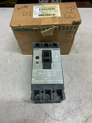 Buy Used Siemens 3 Pole 50amp Circuit Breaker Ed63a050 • 28$