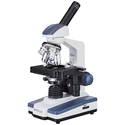 Buy AmScope M620C 40X-2500X LED Monocular Compound Microscope With 3D Stage • 176.31$