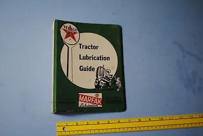 Buy VINTAGE TEXACO TRACTOR LUBRICATION GUIDE COLLECTIBLE -    Binder Only • 15.55$