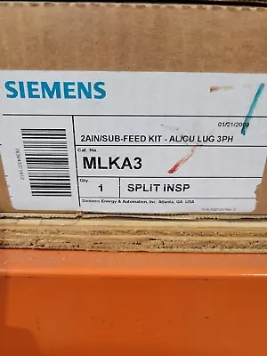 Buy Siemens Mlka3 Main/sub-feed Lug Kit 6awg To 350kcmil Panel Mount Brand New • 130$
