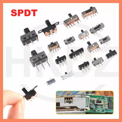 Buy Mini Miniature Model Railway Slide Switch 2,3-Position 2 Pin 3 Pin SPDT Switch • 7.39$