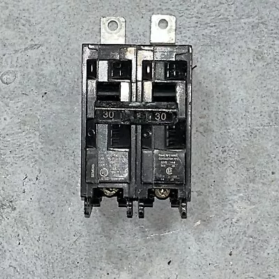 Buy Siemens B230h Miniature Circuit Breaker, 30 A, 120/240V Ac, 2 Pole, 22KA@240V • 23.99$