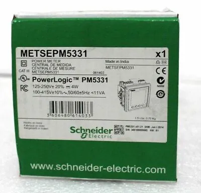 Buy Schneider Electric Power Logic PM5331 Central De Medida Power Meter METSEPM5331. • 587$
