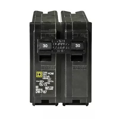 Buy Square D HOM230CP Homeline 30-Amp 2-Pole Standard Circuit Breaker 120/240V - NEW • 11.89$