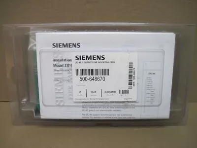 Buy Siemens 500-648670 ZIC-8B 8 Output Zone Indicating Card • 300$