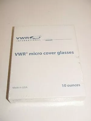 Buy VWR Micro Cover Glasses Microscope Slide 48393-252 1.5 24 X 60 Mm 10 Ounces Case • 37.50$