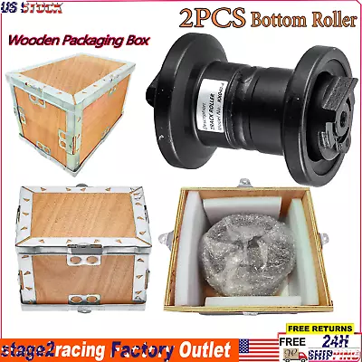 Buy 2pcs Track Bottom Roller For Kubota KX040-4 Excavator Undercarriage Heavy • 234.99$