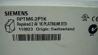 Buy Siemens Point Termination Mbc Module - 1k Platinum - Rptm6.2p1k *new* • 36$
