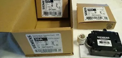 Buy 2 X QA120AFC SIEMENS 1 POLE 20 AMP ARC-FAULT COMBINATION CIRCUIT BREAKERS NEW • 79$