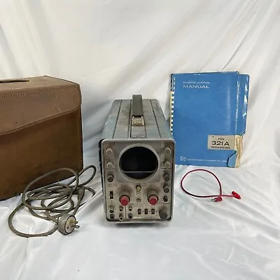 Buy TEKTRONIX Type 321A Oscilloscope W/ Case And Manual - Powers Up • 79.99$