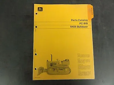 Buy John Deere 6405 Bulldozer Parts Catalog  PC-919 • 49.95$