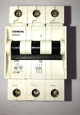 Buy Siemens 5SX23 Circuit Breaker 5SX2 3 Pole • 23.99$