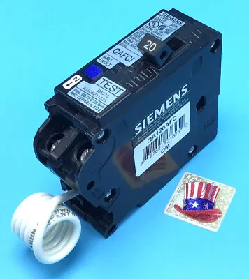 Buy Circuit Breaker Siemens QA120AFC 20 Amp 1 Pole 120V AFCI • 34.99$