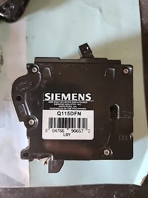 Buy New Circuit Breaker Siemens Q115DFNP Q115DFN 15A Dual AFCI/GFCI Plug On Neutral • 40$