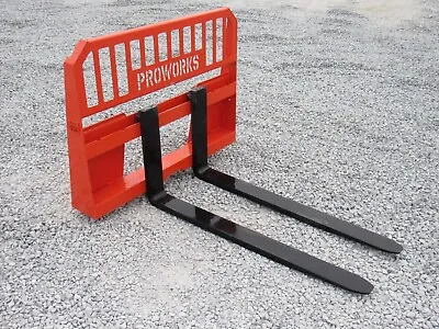 Buy 48  4,000 Pound Extreme Duty Pallet Forks Attachment Fits Kubota Quick Attach • 774.99$