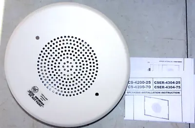 Buy Siemens CS-4100-70 4″ 25V Ceiling Wall Round Speaker Strobe Light Fire Alarm • 29.07$