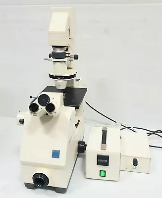 Buy Zeiss Axiovert 35 Inverted Phase Contrast Fluorescent Microscope W/ Light Source • 785$
