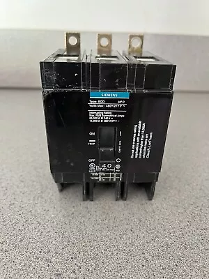 Buy Siemens BQD340 3 Pole 40Amp, 480V Circuit Breaker - Black • 50$