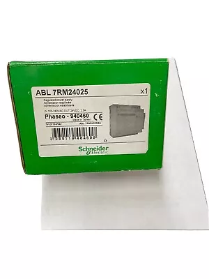 Buy NEW Schneider Electric ABL7RM24025 Regulated Power Supply 100-240VAC, 24VDC 2.5A • 189.99$