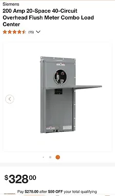 Buy Electrical Panel . Siemens • 290$
