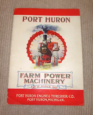 Buy PORT HURON CATALOG STEAM TRACTION ENGINES & THRESHING MACHINES Neat ORIGINAL • 124.95$