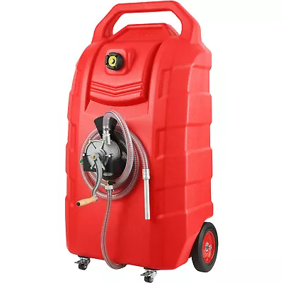 Buy VEVOR Fuel Caddy 32 Gallon Portable Gas Diesel Tank On-Wheels With Manual Pump • 249.99$