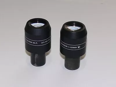 Buy Pair Of Bausch & Lomb 15X Ultra W.F. 31-15-74 Microscope Eyepieces • 149.99$