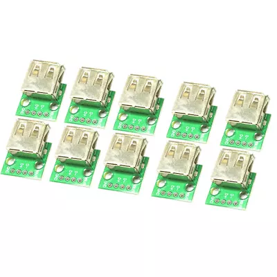 Buy USB 2. 0 Head To DIP Angle Plug 4P Inline Female Socket Connector • 7.03$