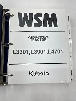 Buy Workshop Manual For Kubota Tractor Model L3301 L3901 L4701 • 65$