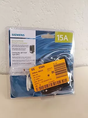Buy Siemens 15 Amp Single Pole Type QPF2 GFCI Circuit Breaker (QF115AP) *SHIPS FREE* • 31.99$