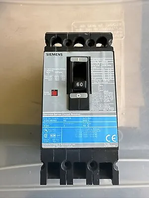 Buy ED23B060L - Siemens 60 Amp 3 Pole 240 Volt Molded Case Circuit Breaker • 89$