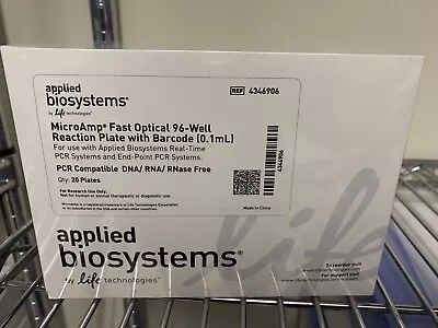 Buy Applied Biosystems MicroAmp Fast Optical 96-Well Reaction Plate With Barcode • 70$