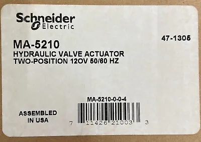 Buy SCHNEIDER ELECTRIC Barber-Colman- MA-5210, Hydraulic Valve Actuator,120V 50/60HZ • 299.95$